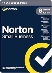 Norton Small Business 2025, Business Cyber Security With Antivirus For 6 Devices 1 Year
